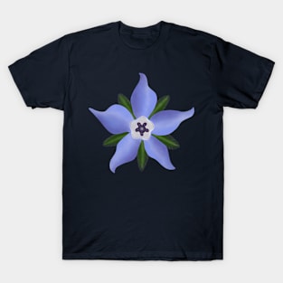 Borage (Borago officinalis) T-Shirt